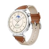 [Etsbaocy] Huawei Watch GT 5 41mm/Huawei Watch GT 4 41mm 対応 バンド 換えバンド 替えベルト レザーナイロン製 編組ストラップ 調節可能 交換用ストラップ Huawei Watch GT 5 41mm/Huawei Watch GT 4 41mm 用ベルト- ブラウン
