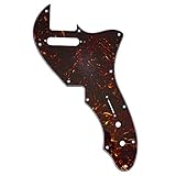Musiclily Pro 11穴 テレキャスターピックガードFender American 1969 Tele Thinlineエレキギター用、鼈甲柄 4P