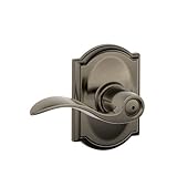 Schlage F40ACC620 Accent Privacy Lever, Antique Pewter Schlage Lock Company [並行輸入品]