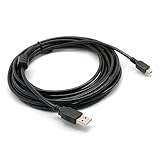 5m USB充電ケーブル PS3コントローラー用 オスA→オス Mini B 高速充電器