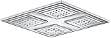 KOHLER K-98740-CP Watertile Rain Overhead Showering Panel with 4 22-Nozzle Sprayheads, Polished Chro