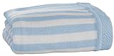 Clair de Lune Candy Stripe Blanket (Blue) by Clair de Lune