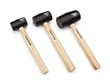 TEKTON 30508 Wood Handle Rubber Mallet Set, 3-Piece [並行輸入品]