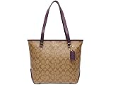 [コーチ] COACH バッグ(トートバッグ) F34603 カーキ×オウバジーン2 ラグジュアリー シグネチャー ジップ トップ トート 小 レディース [アウトレット品] [ブランド] [並行輸入