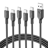 【1m×3本+2m×2本 /黒】USB C ケーブル RAMPOW タイプc ケーブル 3A急速充電 QuickCharge3.0対応 USB2.0規格 iPhone16/iPhone15シリーズ充電ケーブル Sony Xperia/Samsung/Asus Zenfone/Fujitsu Arrows/PS5コントローラー タイプc多機種対応