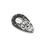 All Duty Metal Construction Painted Skull in Black Ground Cigar Cutter/Scissor with 2 Blades by JIFE