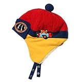 ファッション冬のベビーキッズ暖かいイヤーマフ帽子ぬいぐるみフライトはパイロットスタイルキャップギフトピンクキャップ
