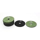 DealMux花崗岩マーブル30グリット4インチウェットダイヤモンドの研磨パッドグリーン10個入り