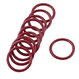 uxcell ゴムOリング　ソフトゴム　Oリングシール　置換　レッド　23mm x 2.5mm　10個入り