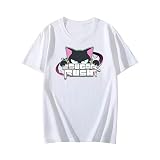 [丸 九] ブルーアーカイブ tシャツ 伊原木ヨシミ 栗村アイリ 杏山カズサ 綿 応援服 丸首 仮装 Blue Archive 柔らかい 肌着 アニメ 人気 ゲーム グッズ sugar rush バンド 応援グッズ プレゼント 贈り物 (ホワイト,L)