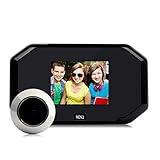 MolySun ドアベル ワイヤレス 玄関3.0インチTFT LCDデジタルカメラのドアの穴のビューアドアベルカラースクリーンビデオアイビデオレコーダーナイトビジョン（ブラック）