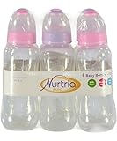 Nurtria 6-Pack Easy-Grip Baby Bottles - pink/lilac, one size by Nurtria [並行輸入品]