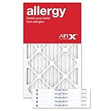 AirXフィルタアレルギー13 x 21.5 X 1エアフィルタMERV 11 AC炉プリーツエアフィルタ交換用ボックスの6、Made in the USA
