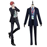 観音坂独歩 コスプレ ヒプノシスマイク Division Rap Battle 衣装 会社員 日常服 正装 演出服 スーツ コスチューム 麻天狼 まてんろう ヒプマイ コスプレ衣装 ヒプマイ シブヤ ディビジョン コス 観音坂独歩 かんのんざか どっぽ DOPPO ドッポ 衣装 cosplay (S)