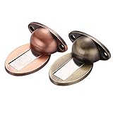 1ピースマグネットドアストップステッカードアストッパー磁気ドアホルダートイレガラスドア隠しドアストッパー家具ハードウェア-Green Bronze