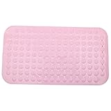 HKUN バスタブマット 滑り止め バスマット 転倒防止 介護 浴槽用 吸盤付き 匂いなし 防カビ ,ピンク