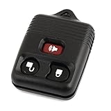 uxcell リモコンキーカバー　　キーケース　キーホルダー　プラスチック　 フォード　ブラック　車