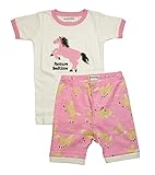 Hatley ハットレイ キッズ女の子 半袖半ズボンパジャマ 95cm、3Y(97cm) マルチカラー 100%綿 PJUFAHO168