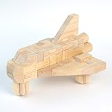 No.055　スペースシャトル　　木のおもちゃ　組木 OSKオガワ精機