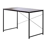 シンプルパソコンデスク【-e-desk-イーデスク110cm幅】(ブラウン)