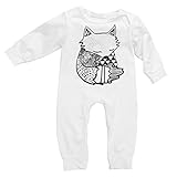 Lovoski 新生児　赤ちゃん　キツネ柄　ロンパース　ボディスーツ　ジャンプスーツ　衣装　ソフト　全4サイズ - 100
