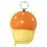 数量限定入荷 キノコ カードケース レッド オレンジ グリーン イエロー 4色 キッズ 出産祝い プレゼント ギフト (オレンジ)