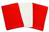 3 Toddler Pillowcases - 2 Red and 1 White - Envelope Style - For Pillows Sized 13x18 and 14x19 - 100