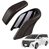 EopTatoo 新型 アルファード ヴェルファイア 40系に対応 専用 シフトノブカバーシフトレバーカバー カスタムパーツ アクセサリー 室内装グッズ (エレクトロシフトマチックレバー用 木目調ブラウン)