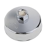 IPOTCH ステンレス鋼　74mm　14 フルート　オイルフィルター　レンチ　除去　キャップ　ツール　ソケット　スパナ903