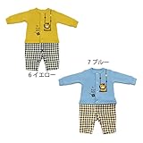 【SiShuNon/シシュノン】ライオンチェックカバーオールライオン チェック ニットキルト カバーオール 70 6 イエロー