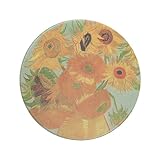 Zazzle van gogh vase with 12ひまわり、花Fineアートサンドストーンコースター