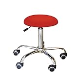 ルネセイコウ ブランチ クッション スツール レッド/ブラック BRC-4659