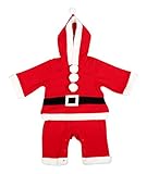 村信 サンタさんカバーオール 80cm フリース素材 SNT-3