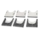 uxcell SDカードソケット　SDメモリーカードソケットコネクタ　プッシュオン　プッシュアウト　6個
