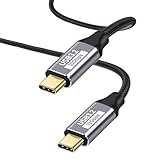 USB C ケーブル Type-C 充電 【PD対応 100W急速充電/ USB 3.2 標準 10Gbpsデータ転送】 USB-C to USB-C 超高速充電 4K/60Hz映像出力 超高耐久 ナイロン編み タイプC対応 (1.5m)