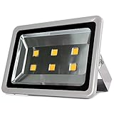 Morsen 300W LED投光器（電球色）300W-30000ルーメン ハロゲンランプの代替品 防水仕様(IP65) 家庭用コンセントでOK 防滴、防災、防震、安定性、信頼性の高いLED投光機