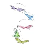 The Butterfly Grove Avery Dragonfly Nursery Mobile 3D Hanging Mesh Nylon Decor for Baby, Multicolore