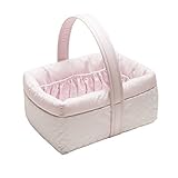Cambrass Layette Basket (22.5 x 29 x 29 cm, Keito Pink) by Cambrass