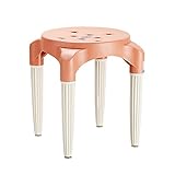 バススツール/椅子/携帯用小型ベンチ/子供中空プラスチックスツール/ラウンドスツール/マルチカラー選択 (色 : A, サイズ さいず : 24 * 24 * 24cm)