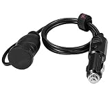 YCIND シガーソケット 延長コード 最大30a/12V 180W 急速充電 12V/24V車対応 延長ケーブル 車載充電器 ソケット 3.1m