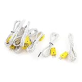 uxcell Kタイプ 熱電対センサー　10個入り　プラスチック製　-50C to +200C　2m長さ