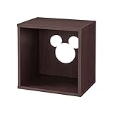 [ベルメゾン] ディズニー キューブボックス ミッキーマウス ダークブラウン タイプ：オープン