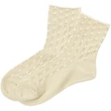 フォロイング オーガニックコットン ゴムなしソックス 水玉(22-24cm)