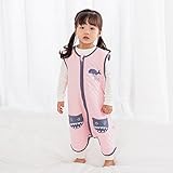 （ディゾン）dizoon パジャマ ベビースリーパー キッズ服 女の子　マイクロフ ァイバー 暖かい生地 寝袋スリーパー 保温ブランケット ピンク