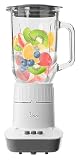 [山善] ジューサー 氷も砕ける ジュースミキサー 1000ml 野菜 果物 スムージー ガラスボトル ブレンダー Votre ホワイト MJA-G100(W)