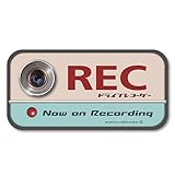 【マグネット】ドラレコステッカー ドラレコ ステッカー ドライブレコーダーステッカー ドライブレコーダー ステッカー ドラレコ 車載カメラ 後方録画中 セキュリティーステッカー 車 シール 日本製(レトロ/ミント)