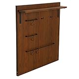 食器棚 キッチン収納 木製 天然木 タモ材 スチール取手 バックパネル 単品 ブラウン