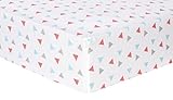 Trend Lab Coral Triangles Deluxe Flannel Fitted Crib Sheet by Trend Lab [並行輸入品]