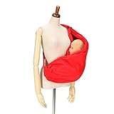 MiniMonkey ミニモンキー(Mini Monkey)ベビースリング スタンダードカラー Baby Sling(standard colors)レッド(4Way 抱っこ紐） [並行輸入品]