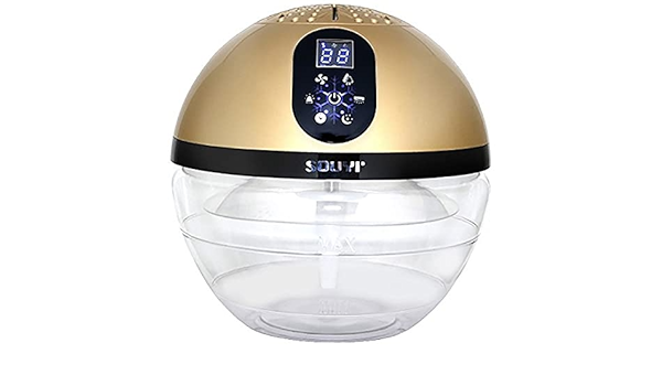 Amazon バイオナースボール Dx 水で空気を洗う アロマ空気清浄機 大容量 抗菌消臭付 Pm2 5 対応 花粉 黄砂 Ledライト シャンパンゴールド Souyi 空気清浄機 通販